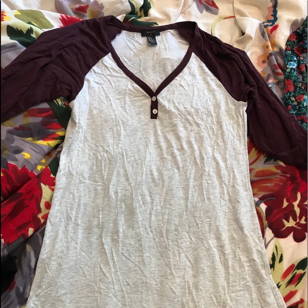 Henley T-shirt dress